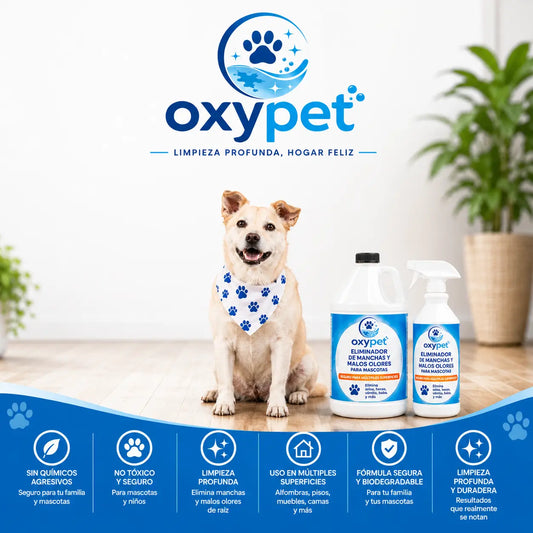 Quitamanchas y Antiolor de Oxígeno Activo para Mascotas — 500 ml